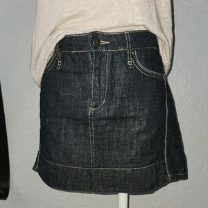 BCBGeneration Dark Denim Mini Skirt